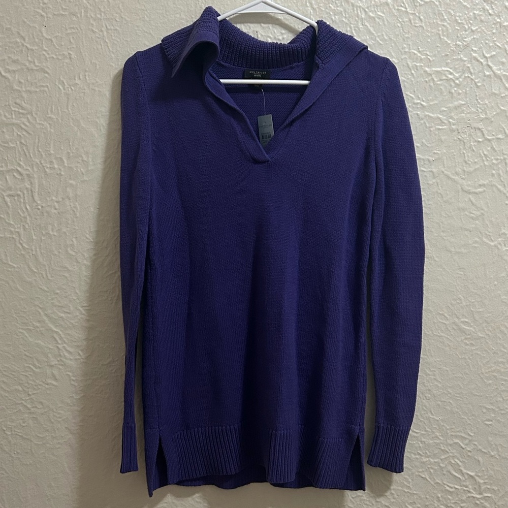 Ann Taylor Factory NWT Purple Sweater size XXS Petite